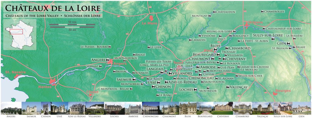 Châteaux_de_la_Loire_-_Karte